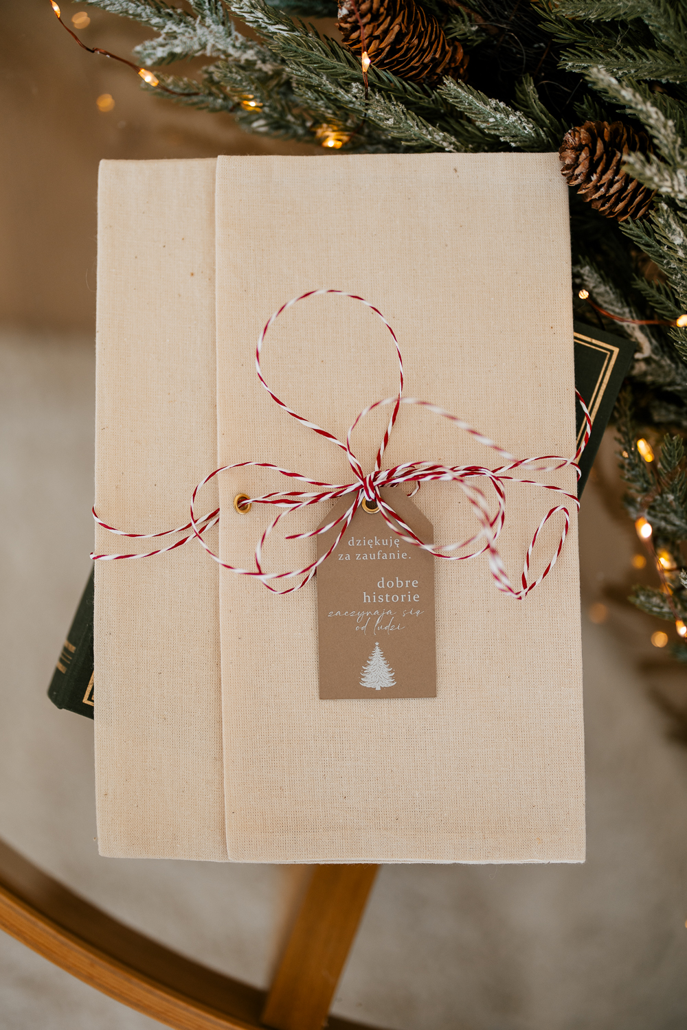 Etui materiałowe na odbitki - Christmas soft linen